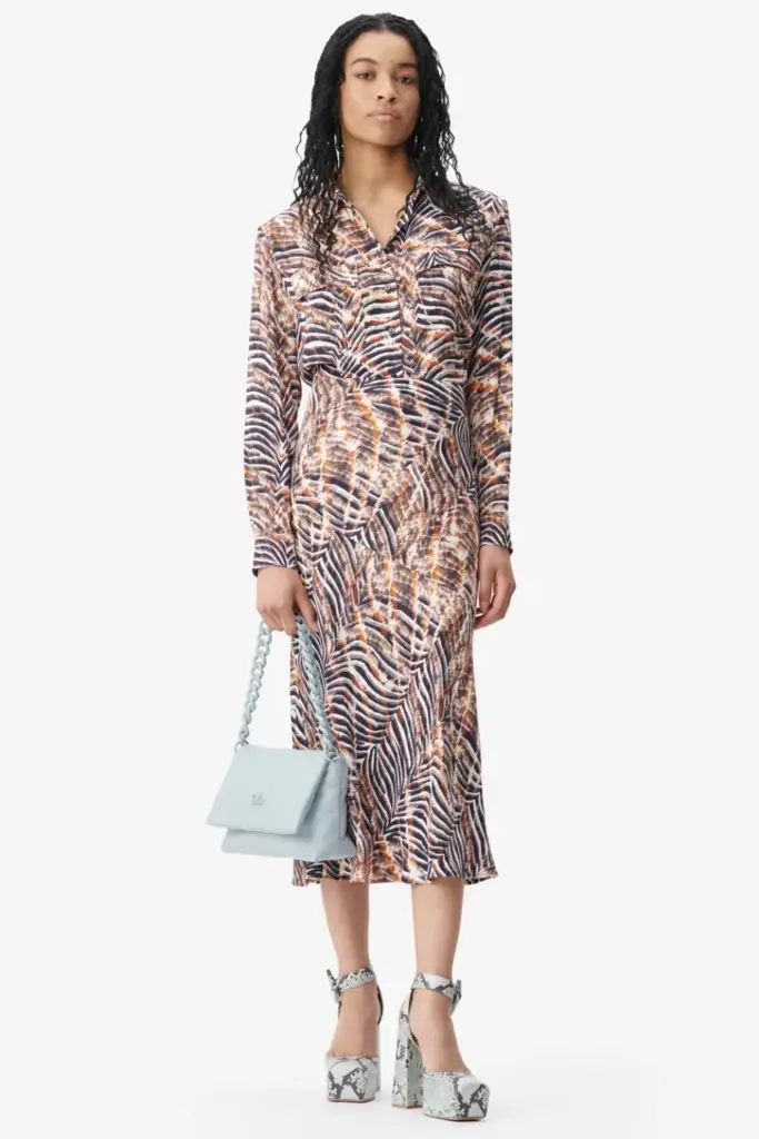Lala Berlin Blouse Bemar viscose zebra shibori JETZT KAUFEN