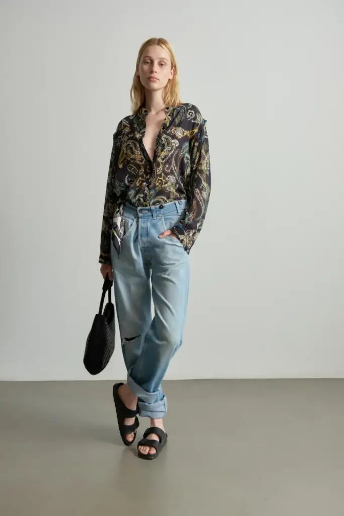 Lala Berlin Blouse Baker viscose mix paisley park Letzter Tag