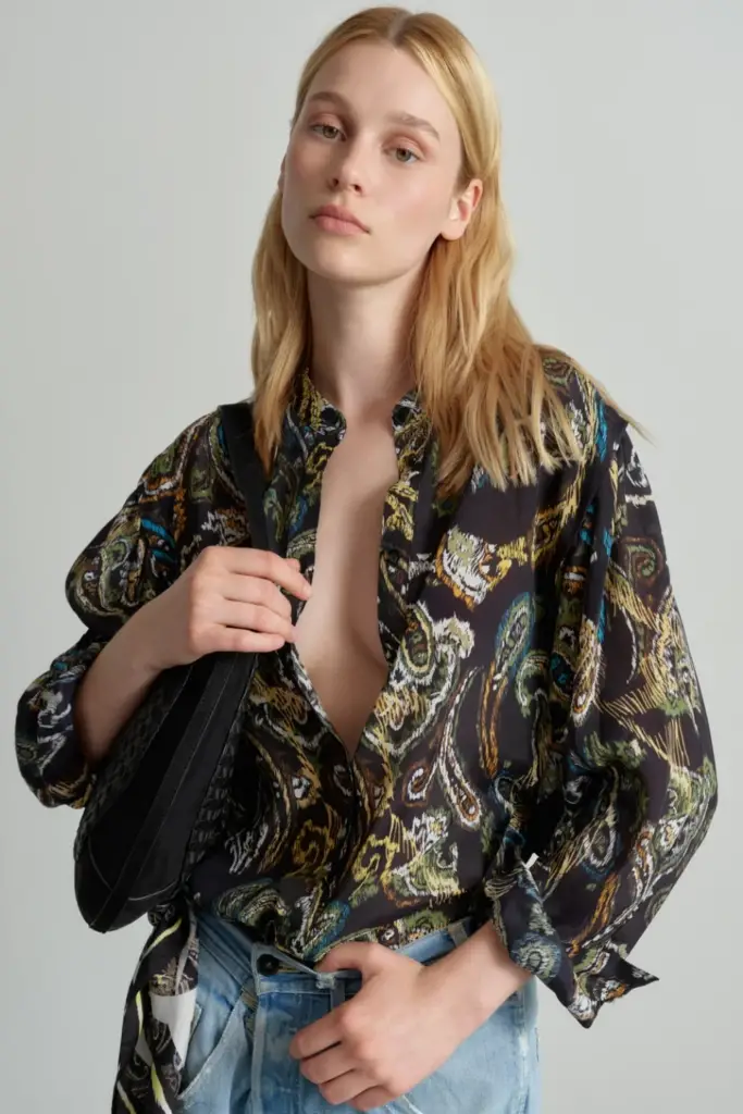 Lala Berlin Blouse Baker viscose mix paisley park Letzter Tag