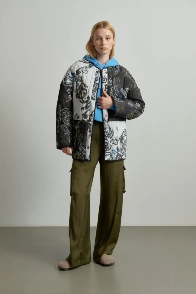 Lala Berlin Jacket Jabari cotton paisley park black/white Bis zu 50% Rabatt
