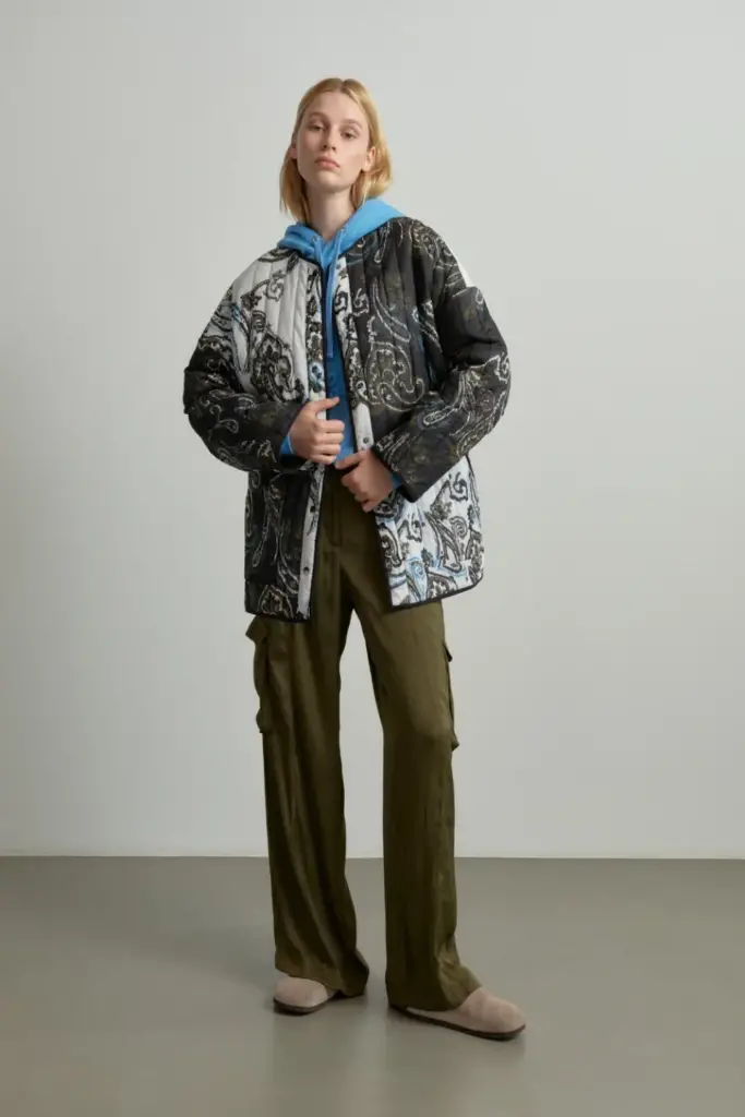 Lala Berlin Jacket Jabari cotton paisley park black/white Bis zu 50% Rabatt