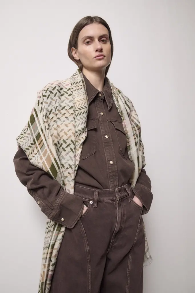 Lala Berlin Scarf Avril viscose mix dusk Nur noch ein Tag übrig