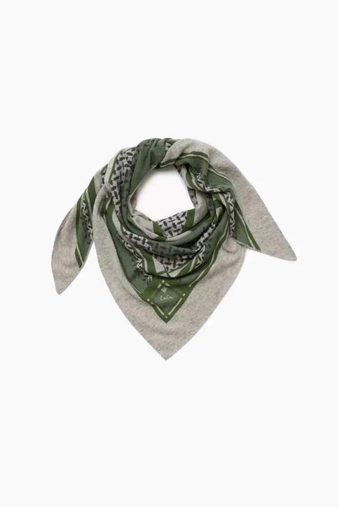 Lala Berlin Triangle Double Heritage cashmere flanella/olive 50% Rabatt mit kostenlosem Versand