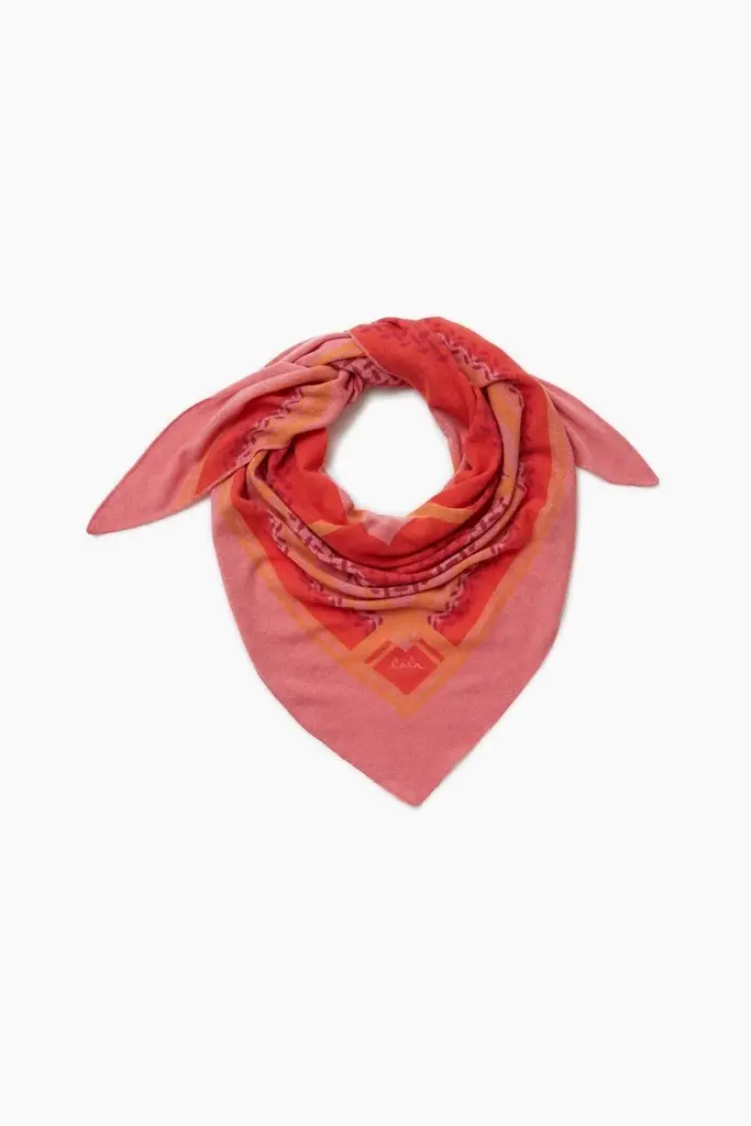 Lala Berlin Triangle Double Heritage cashmere rosa/orange Online