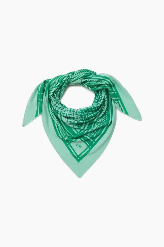 Lala Berlin Triangle Puzzle cashmere goryeo/green Verkauf