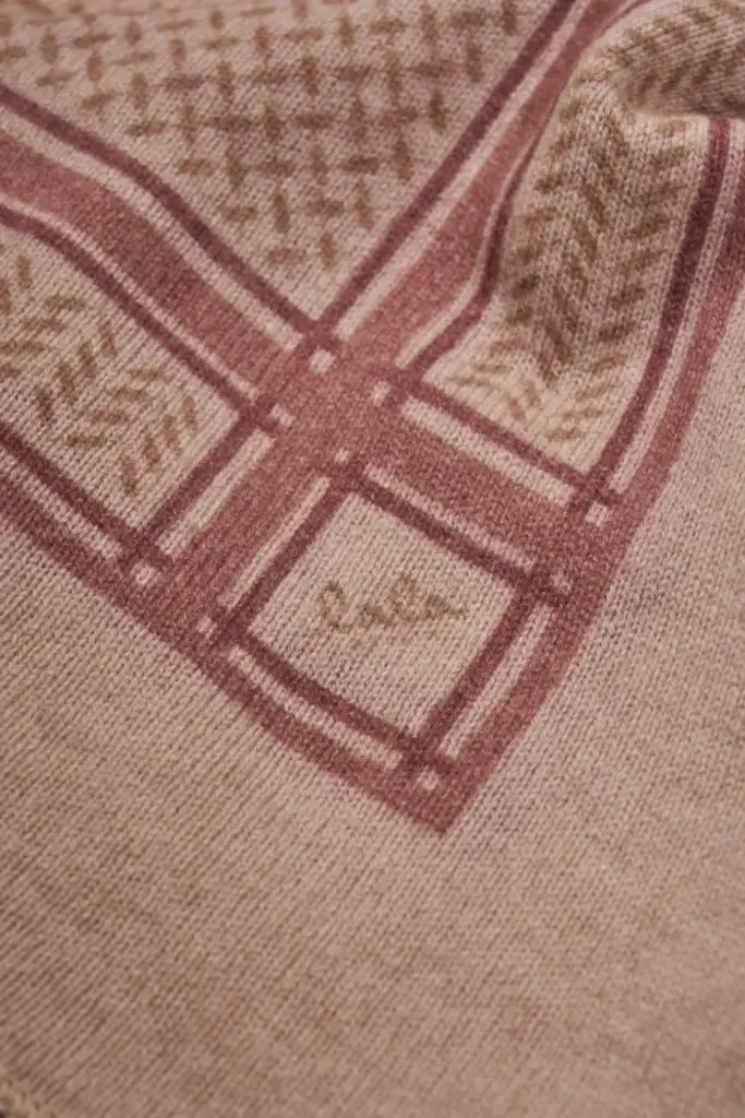 Lala Berlin Triangle Heritage Double cashmere sand flip Fabrikverkauf
