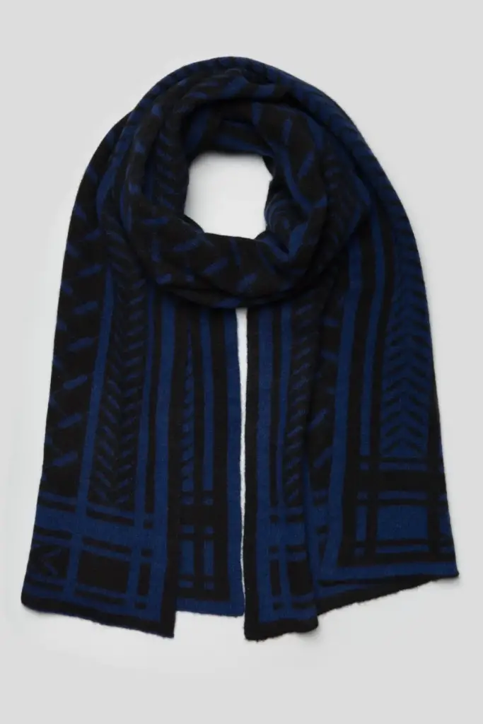 Lala Berlin Scarf Chuck cashmere dark blue Fabrikpreis