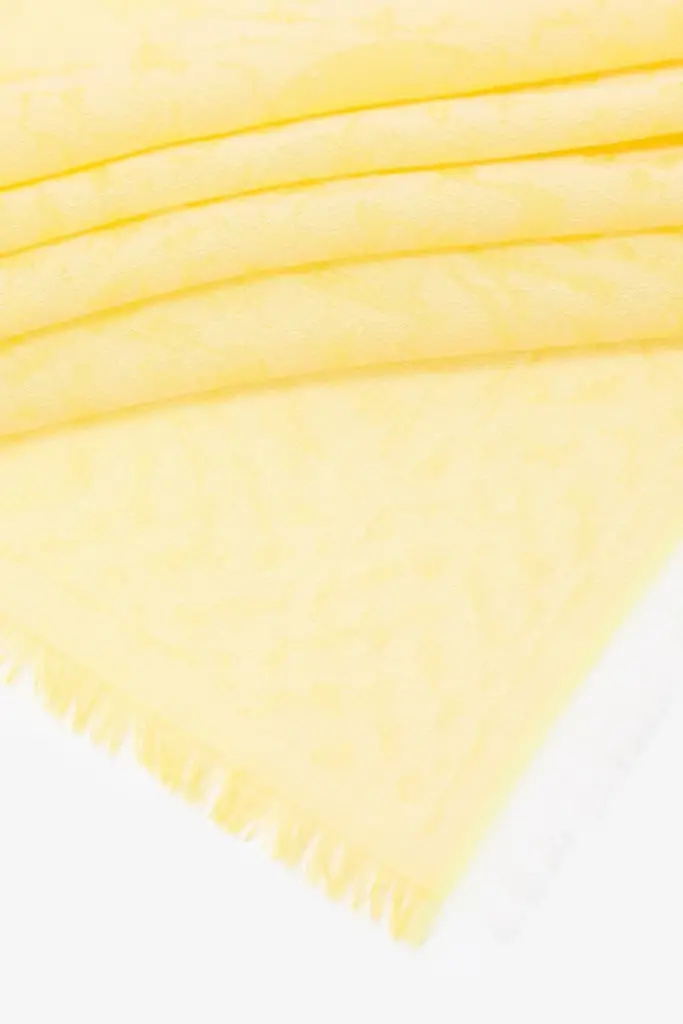 Lala Berlin Scarf Arian cotton diamond yellow Saisonschlussverkauf