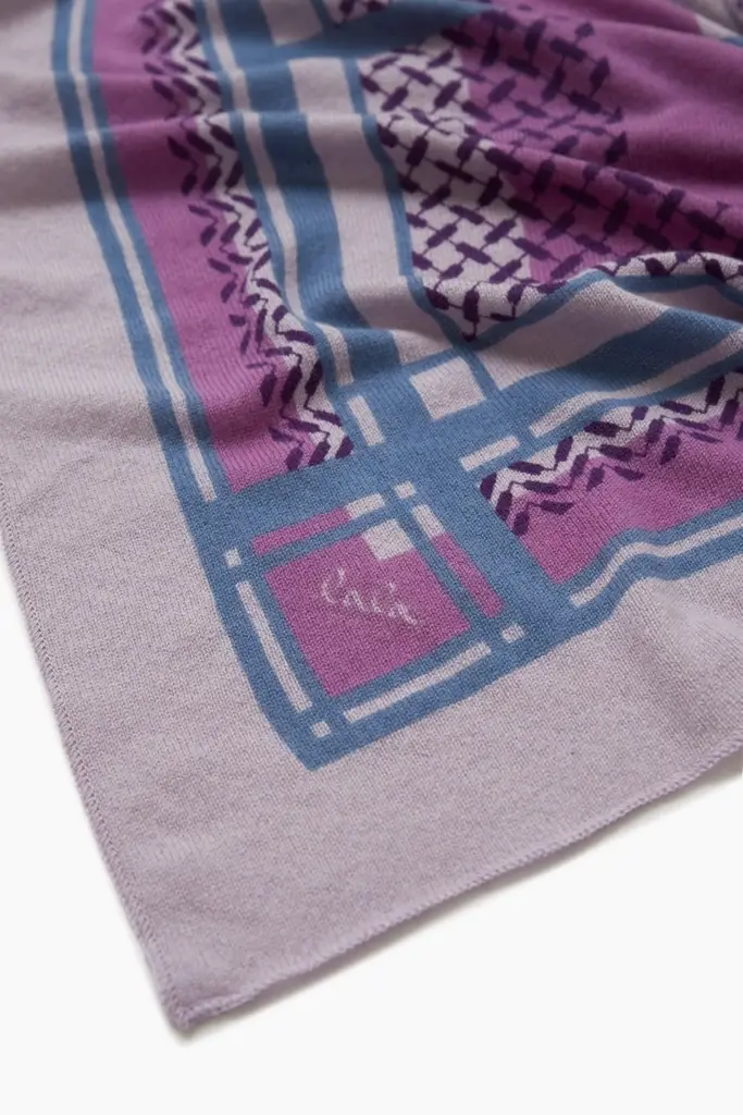 Lala Berlin Triangle Double Heritage cashmere kiko/denim Bestseller