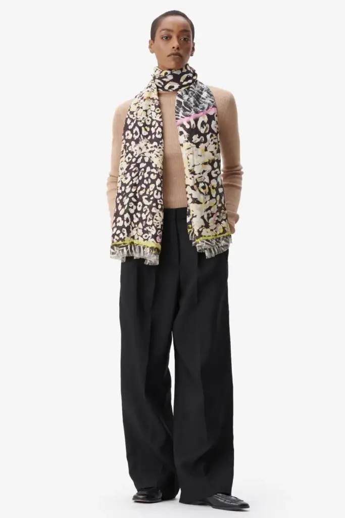 Lala Berlin Scarf Abix modal mix animal patchwork VIP-Rabatte