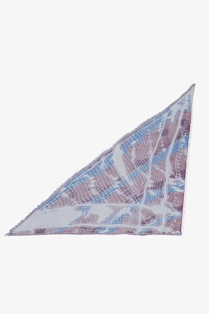 Lala Berlin Triangle Amalin viscose mix shibori fudge Begrenzte Freigabe