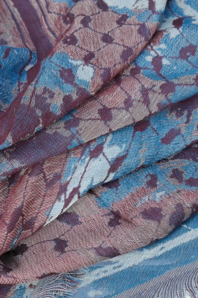 Lala Berlin Triangle Amalin viscose mix shibori fudge Begrenzte Freigabe