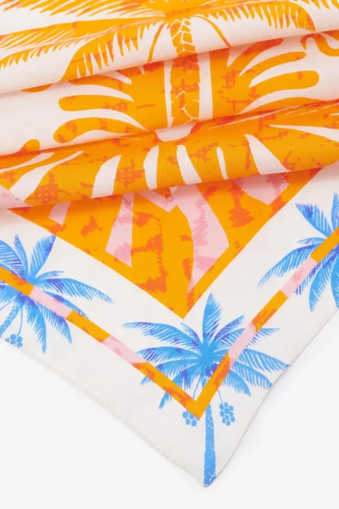 Lala Berlin Triangle Aina silk sunset palm orange Letzte 3 Tage