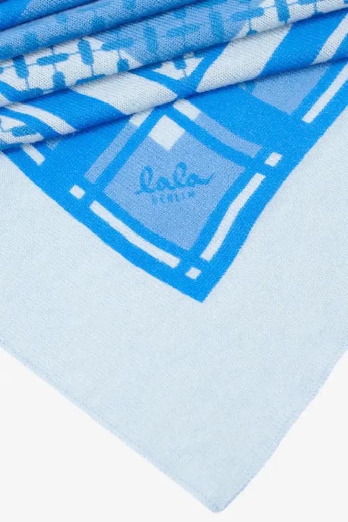 Lala Berlin Triangle Double Heritage cashmere blue Letzte 2 Tage