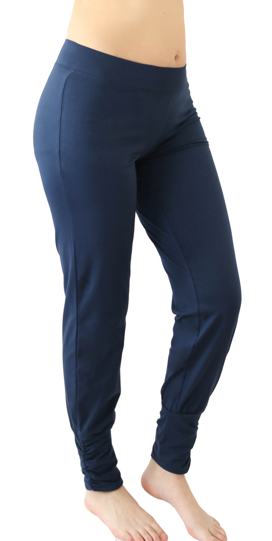 Leela Cotton 4415NV | Damen Yogahose stretch - Navy Günstig kaufen