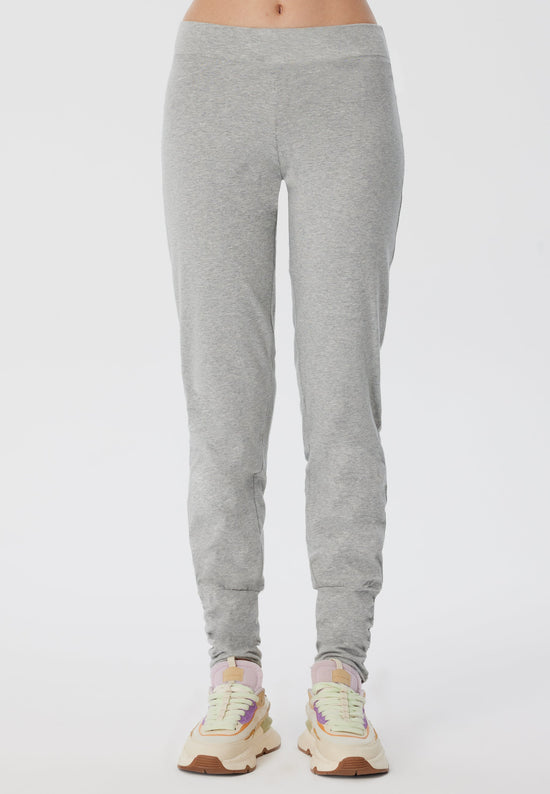 Leela Cotton 4415G | Damen Yogahose stretch - Hellgrau Versandkostenfrei