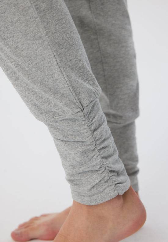 Leela Cotton 4415G | Damen Yogahose stretch - Hellgrau Versandkostenfrei