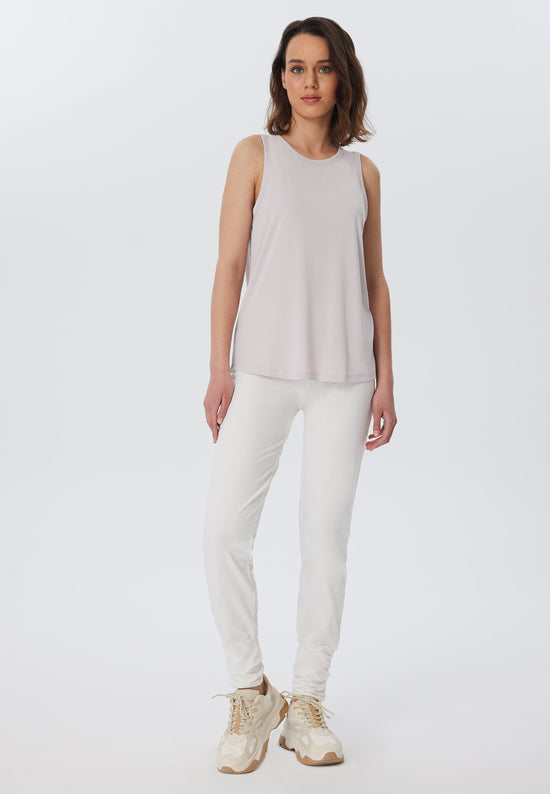 Leela Cotton 4415W | Damen Yogahose stretch - Naturweiss Flash Sale