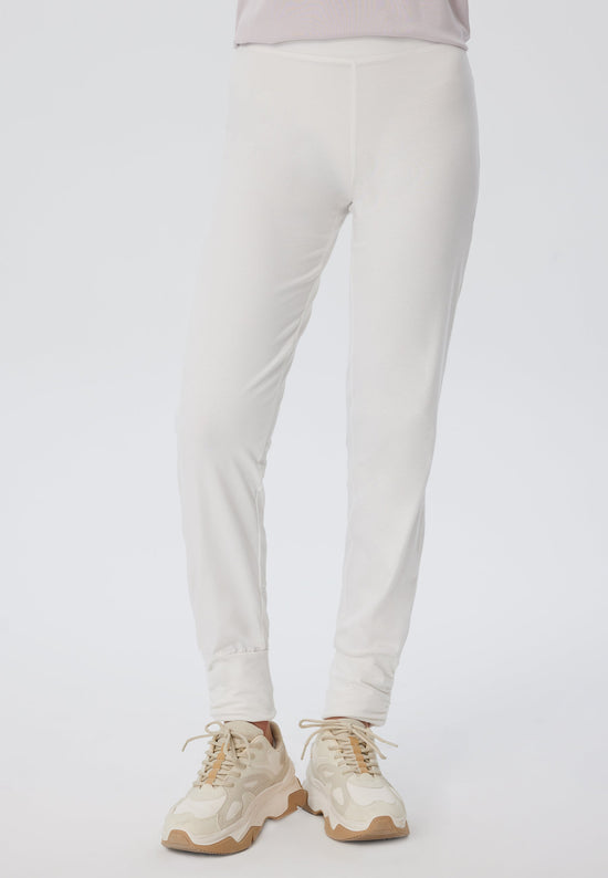 Leela Cotton 4415W | Damen Yogahose stretch - Naturweiss Flash Sale