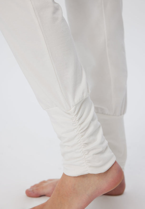 Leela Cotton 4415W | Damen Yogahose stretch - Naturweiss Flash Sale