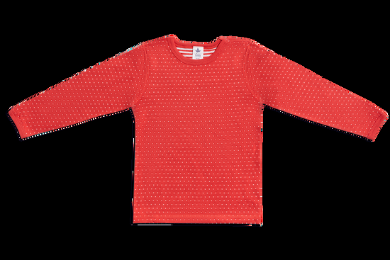 Leela Cotton 2650RW | Baby Wendelangarmshirt - Hibiskus-Naturweiss Osterangebot