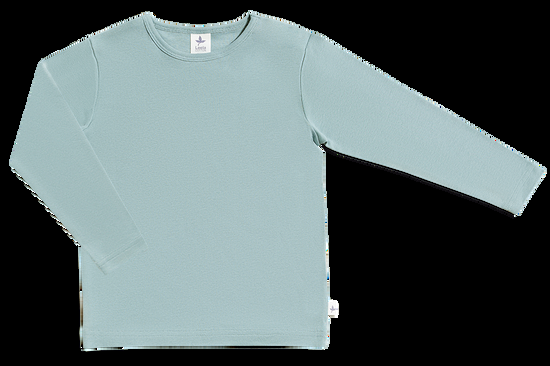 Leela Cotton 2286 | Baby Basic Langarmshirt - Taubenblau Vatertagsangebot