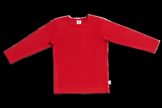 Leela Cotton 2064 | Baby Basic Langarmshirt - Ziegelrot Jubiläumsangebot