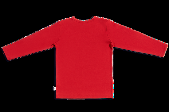 Leela Cotton 2064 | Baby Basic Langarmshirt - Ziegelrot Jubiläumsangebot