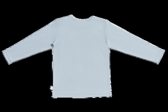 Leela Cotton 2063 | Baby Basic Langarmshirt - Hellgrau Lagerräumung