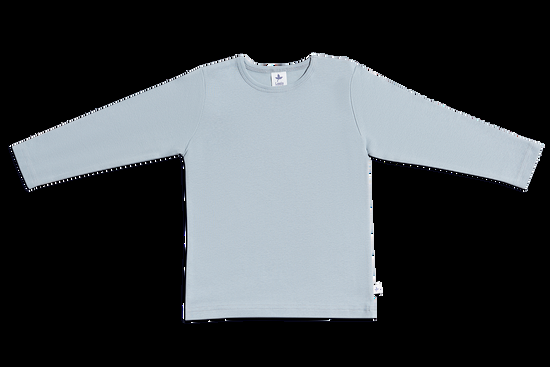 Leela Cotton 2063 | Baby Basic Langarmshirt - Hellgrau Lagerräumung