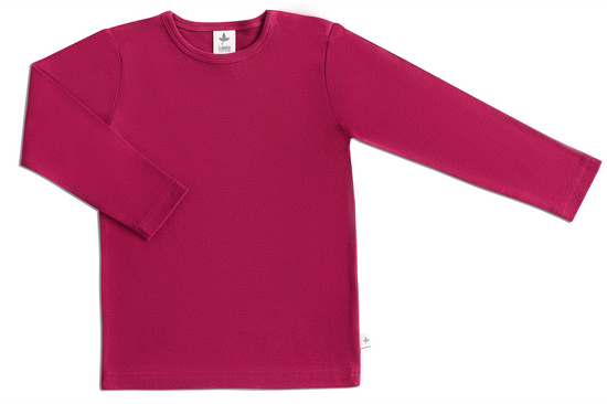 Leela Cotton 2060F | Baby Basic Langarmshirt - Fuchsia Online Outlet