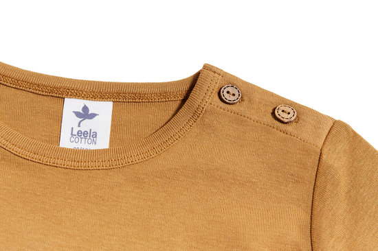 Leela Cotton 2060 IN | Baby Basic Langarmshirt - Ingwer Exklusive Angebote
