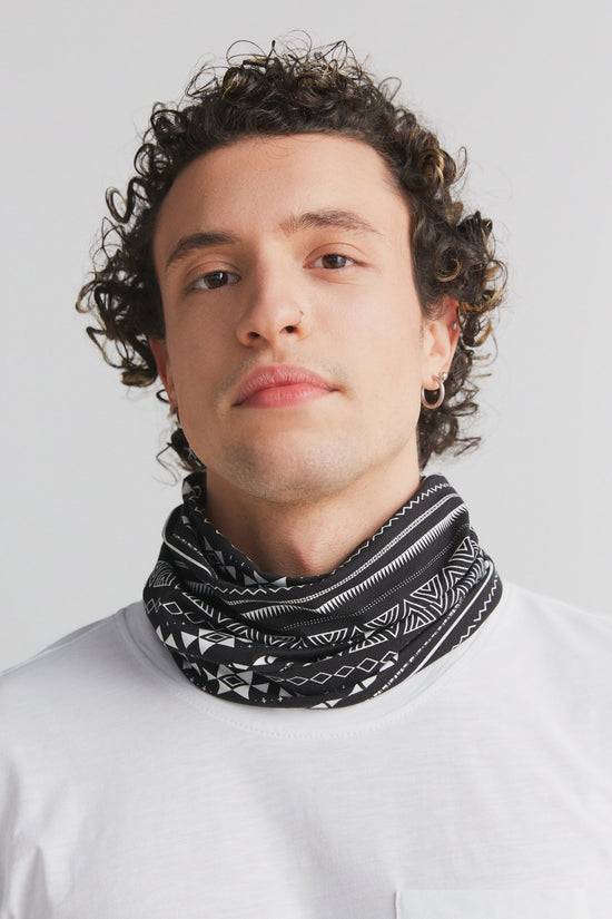 Leela Cotton 9625-046 | Unisex Schlauchschal - Schwarz-Weiss Neuheiten