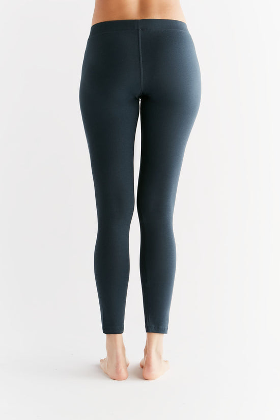 Leela Cotton 1611-048 | Damen Leggings Baumwolljersey - Navy Wochenangebot