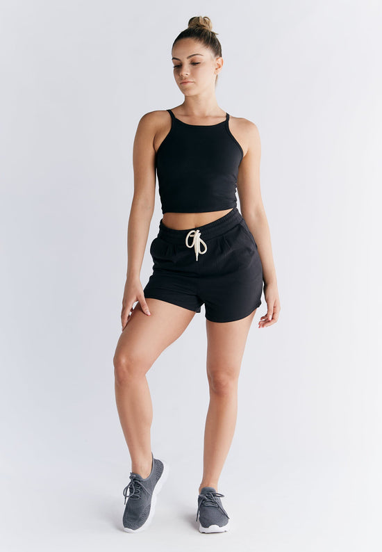 Leela Cotton 1440-021 | Pyjama-Shorts - Schwarz Zeitbegrenzte Promotion