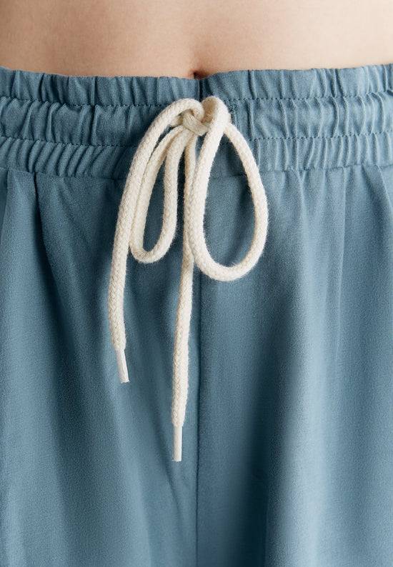 Leela Cotton 1440-066 | Pyjama-Shorts - Gobelin Blau Bis zu 50% Rabatt