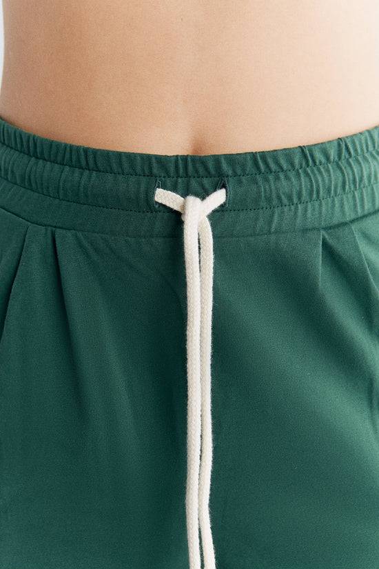 Leela Cotton 1440-067 | Pyjama-Shorts - Tannennadel Bis zu 60% Rabatt