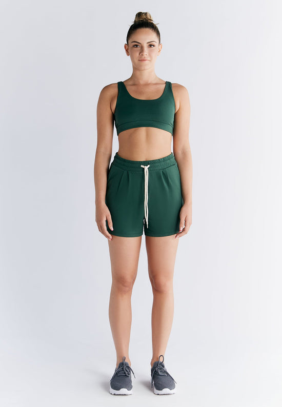 Leela Cotton 1440-067 | Pyjama-Shorts - Tannennadel Bis zu 60% Rabatt