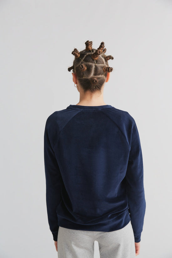 Leela Cotton 1277-045 | Damen Nickysweatshirt - Nachtblau Bis zu 55% Rabatt