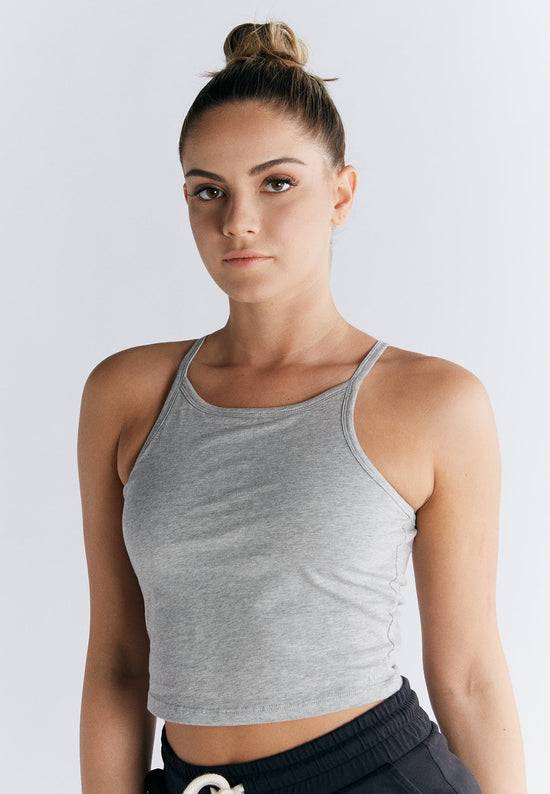 Leela Cotton 1217-047 | Crop-Top - Grau 2025