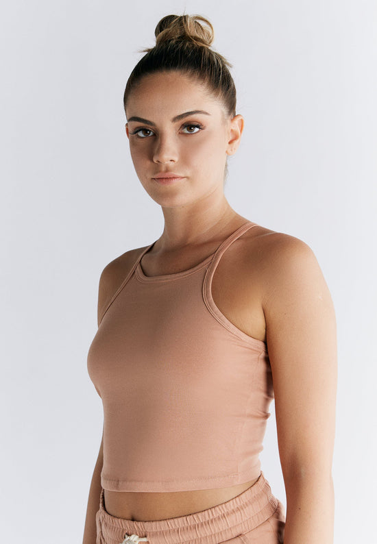 Leela Cotton 1217-070 | Crop-Top - Café Crema Angebote