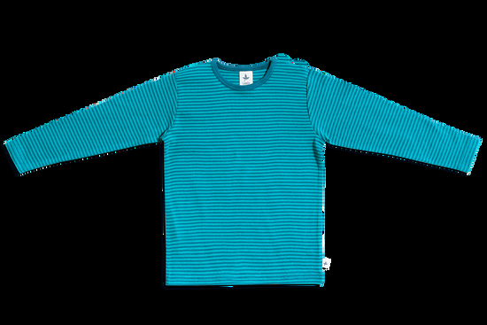 Leela Cotton 2840 | Baby Basic Langarmshirt - Donaublau/Lapis Günstiger Verkauf