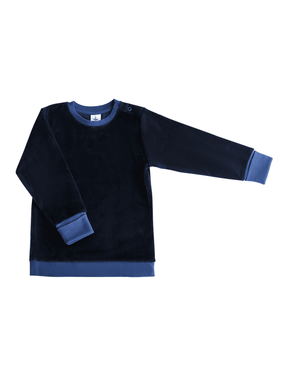 Leela Cotton 2477 AB | Baby Nickysweatshirt - Nachtblau Meist gekauft