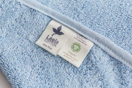 Leela Cotton 2400T | Baby Badehandtuch - Hellblau Kostenloser Versand