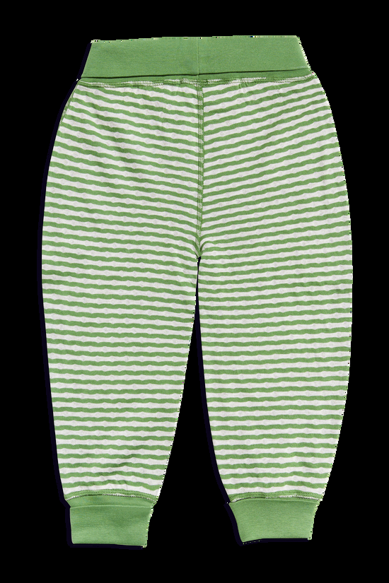 Leela Cotton 2299 | Baby Wendehose - Waldgrün-Beige-Melange Limitierter Zeitrabatt