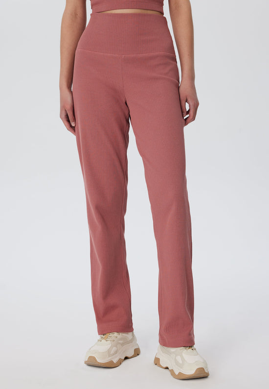 Leela Cotton 4071-072 | Ripp Hose - Dunkel Mauve Rabatt