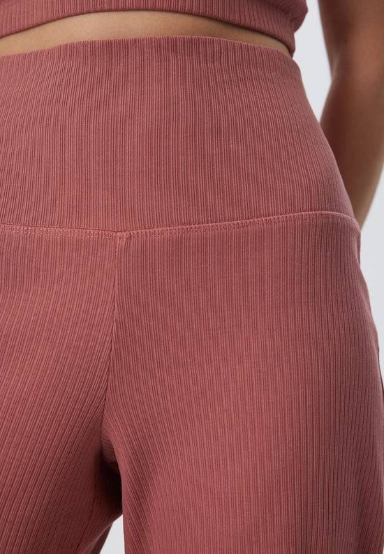 Leela Cotton 4071-072 | Ripp Hose - Dunkel Mauve Rabatt