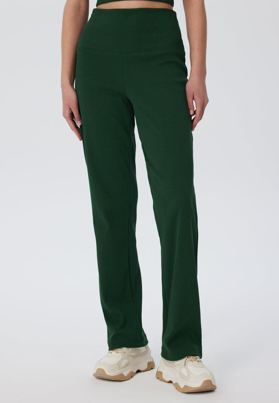Leela Cotton 4071-067 | Ripp Hose - Tannennadel Günstig kaufen