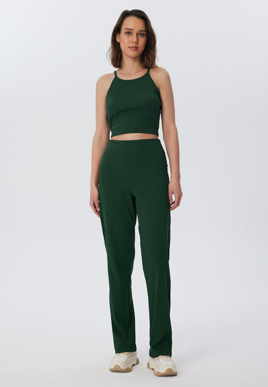 Leela Cotton 4071-067 | Ripp Hose - Tannennadel Günstig kaufen