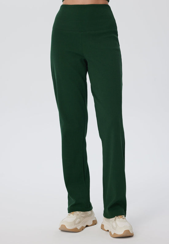 Leela Cotton 4071-067 | Ripp Hose - Tannennadel Günstig kaufen